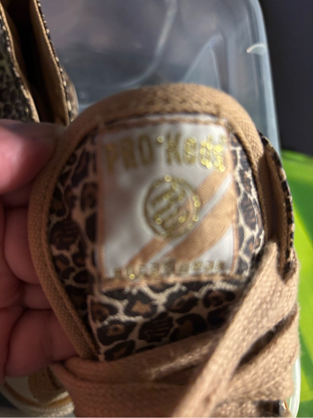 Pro-Keds Tan & Leopard Print high Top Sneakers